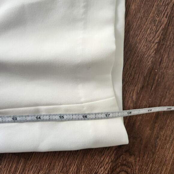 Babaton Aritzia Cream Wide Leg High Waisted Capri Pants 0 Y2K Neutral - Picture 7 of 7